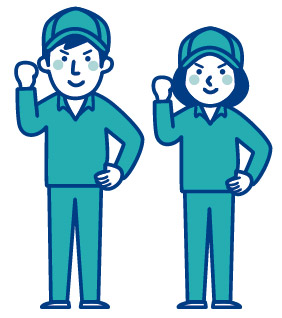 清掃スタッフのイラスト